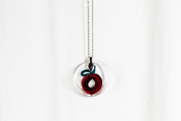 RED FRUIT PLUM PENDANT