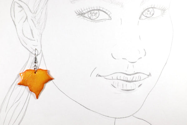 DANGLING EARRINGS LEAF VARIOUS