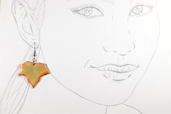 DANGLING EARRINGS LEAF VARIOUS