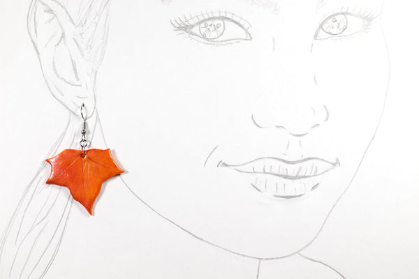 DANGLING EARRINGS LEAF VARIOUS