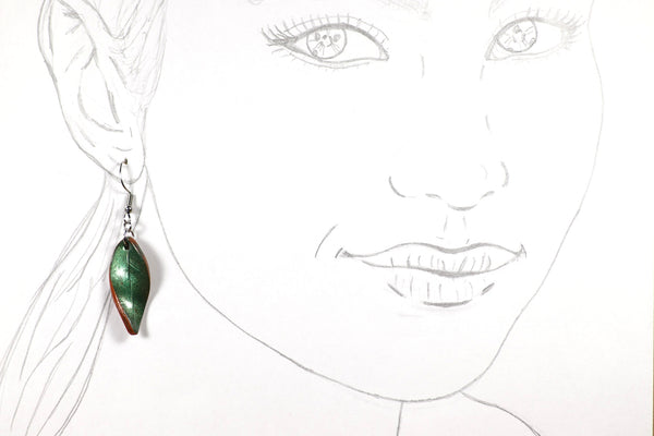 DANGLING EARRINGS LEAF VARIOUS
