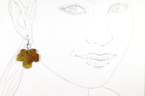 DANGLING EARRINGS LEAF VARIOUS