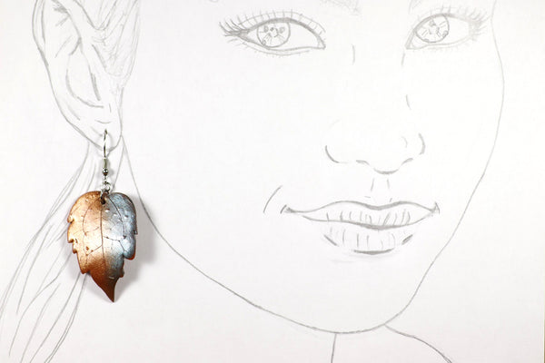 DANGLING EARRINGS LEAF VARIOUS