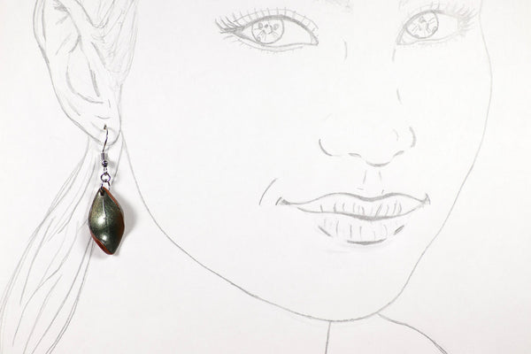DANGLING EARRINGS LEAF VARIOUS