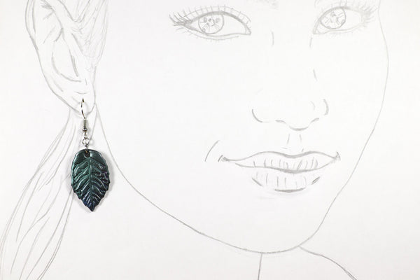 DANGLING EARRINGS LEAF VARIOUS