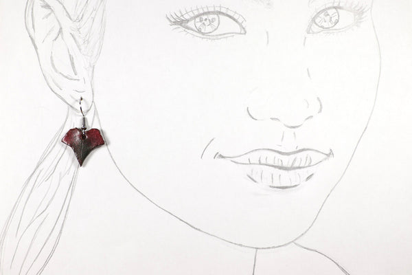 DANGLING EARRINGS LEAF VARIOUS