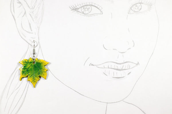 DANGLING EARRINGS LEAF VARIOUS