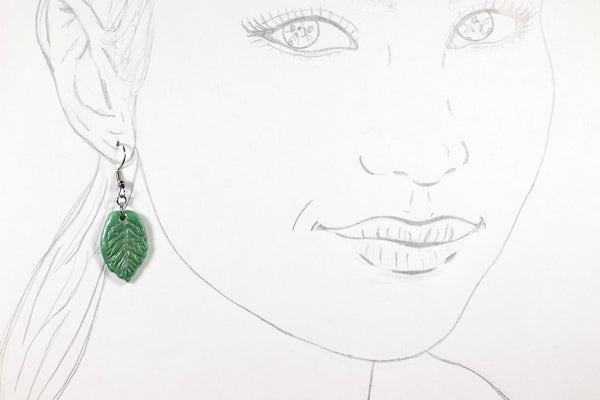 DANGLING EARRINGS LEAF VARIOUS