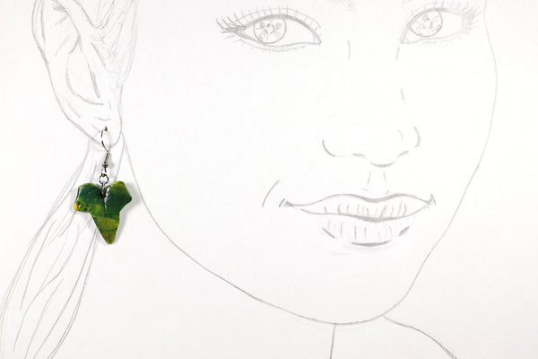 DANGLING EARRINGS LEAF VARIOUS