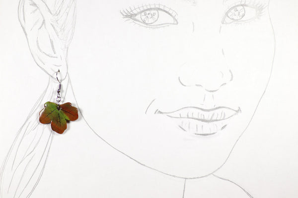 DANGLING EARRINGS LEAF VARIOUS