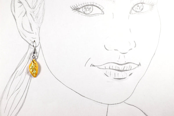 DANGLING EARRINGS LEAF VARIOUS