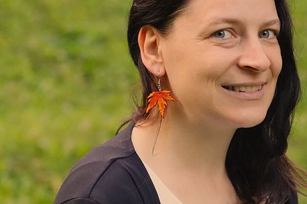 DANGLING EARRINGS LEAF VARIOUS