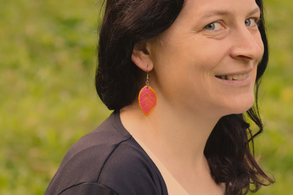 DANGLING EARRINGS LEAF VARIOUS
