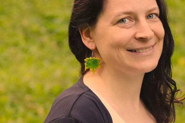 DANGLING EARRINGS LEAF VARIOUS
