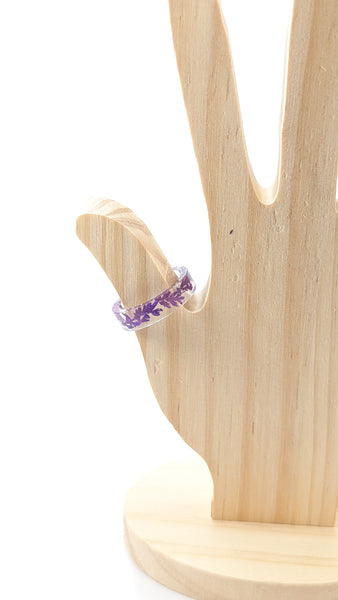 RINGS with flowers in resin