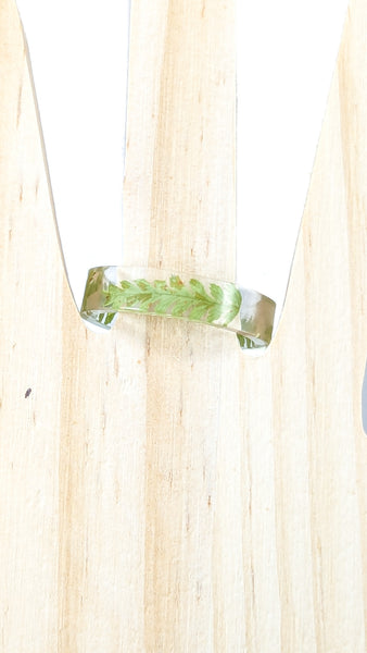 RINGS with flowers in resin