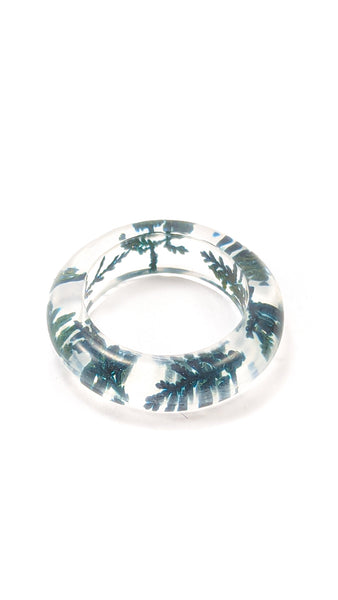 RINGS with flowers in resin