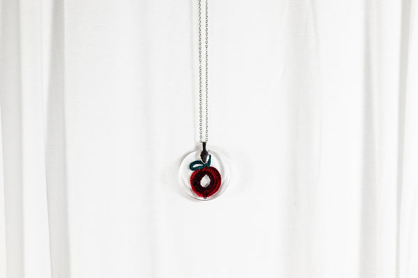 RED FRUIT PLUM PENDANT