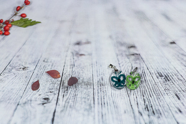 OVAL BUTTERFLY PENDANT