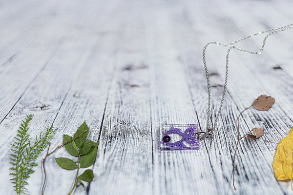 RECTANGULAR FISH PENDANT