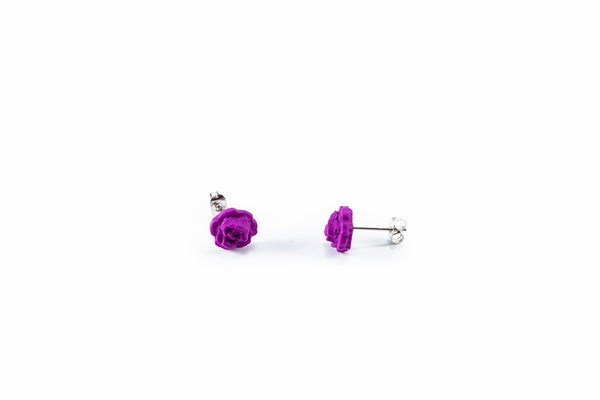FIXED ROSE EARRINGS IN DIFFERENT COLORS