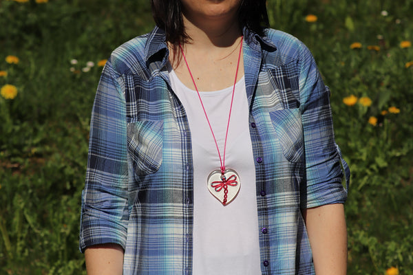 PENDANT RED DRAGONFLY