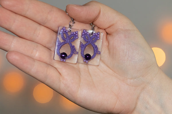 RECTANGULAR FISH EARRINGS IN DIFFERENT COLORS