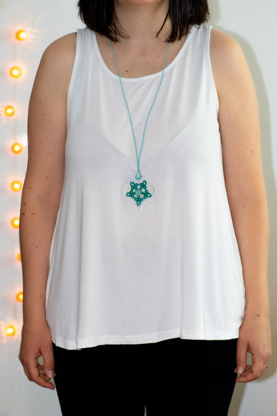 BAROQUE PENDANT GREEN STAR