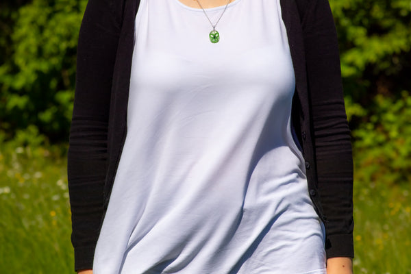 OVAL BUTTERFLY PENDANT