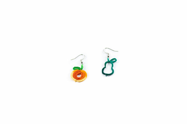 ORANGE FRUIT EARRINGS