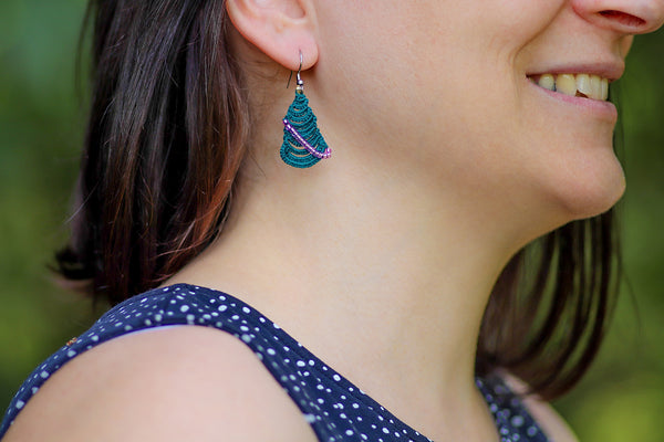 CHRISTMAS TREE EARRINGS