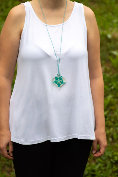 BAROQUE PENDANT GREEN STAR