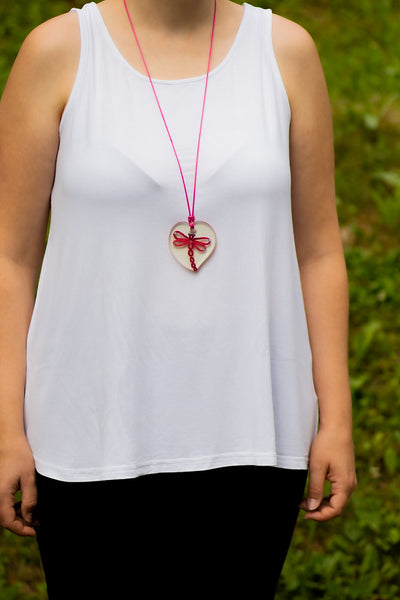 PENDANT RED DRAGONFLY