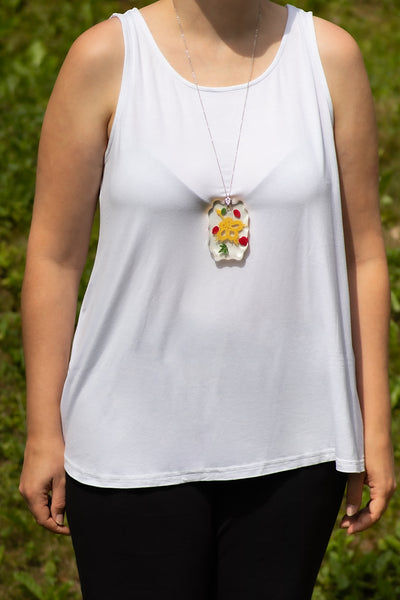 AUTUMN PENDANT YELLOW MAPLE LEAF