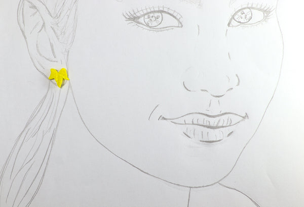 FIXED MAPLE LEAF EARRINGS IN DIFFERENT COLORS