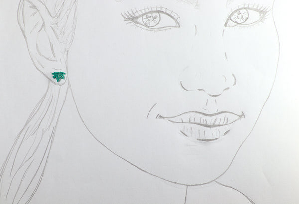 FIXED MINI MAPLE LEAF EARRINGS IN DIFFERENT COLORS