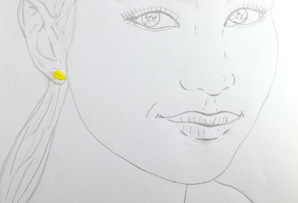 FIXED MINI LEAF EARRINGS IN DIFFERENT COLORS