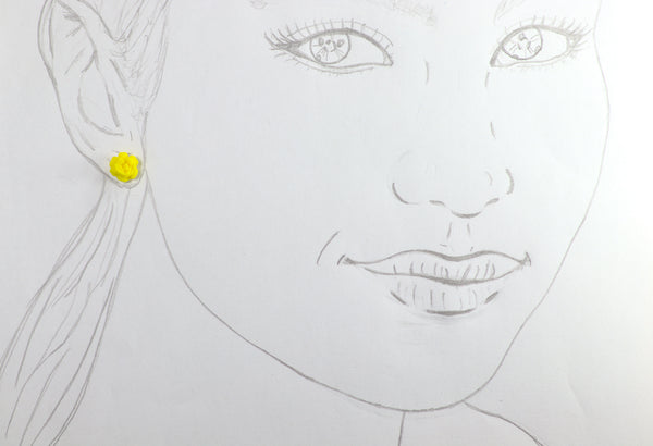 FIXED ROSE EARRINGS IN DIFFERENT COLORS