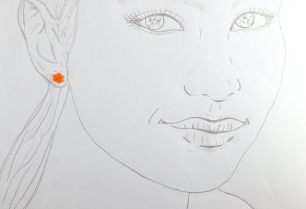 FIXED MINI FLOWER EARRINGS IN DIFFERENT COLORS