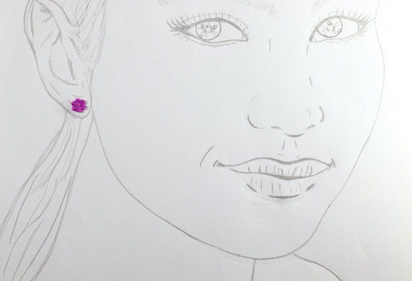 FIXED MINI FLOWER EARRINGS IN DIFFERENT COLORS