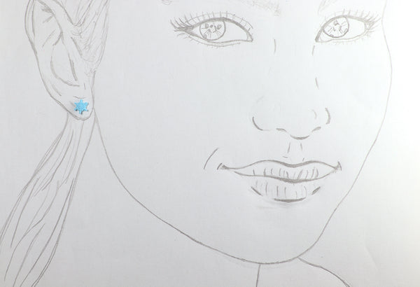 FIXED SNOWFLAKE EARRINGS DIFFERENT