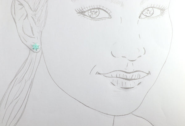 FIXED SNOWFLAKE EARRINGS DIFFERENT