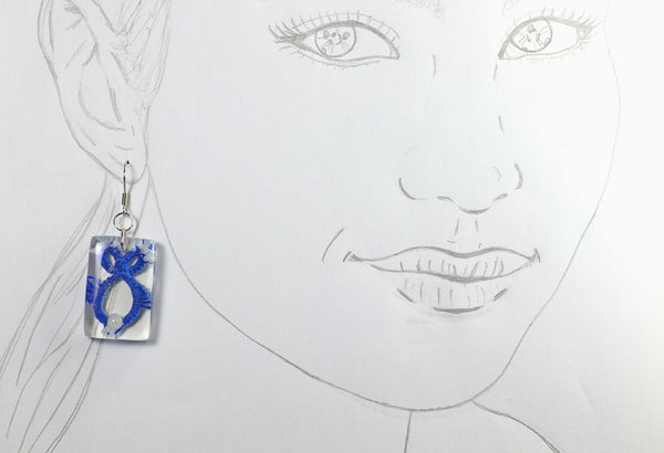 RECTANGULAR FISH EARRINGS IN DIFFERENT COLORS