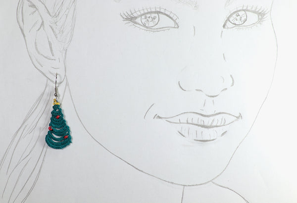 CHRISTMAS TREE EARRINGS