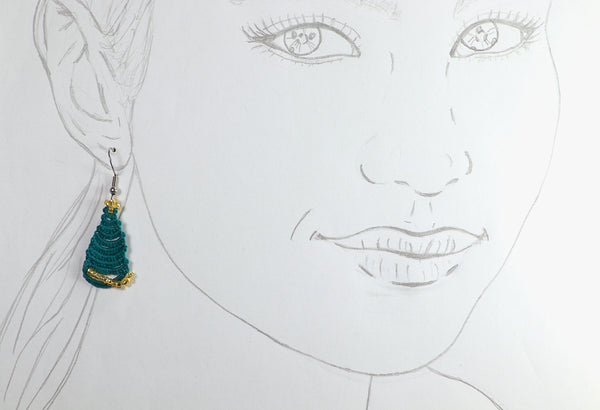 CHRISTMAS TREE EARRINGS