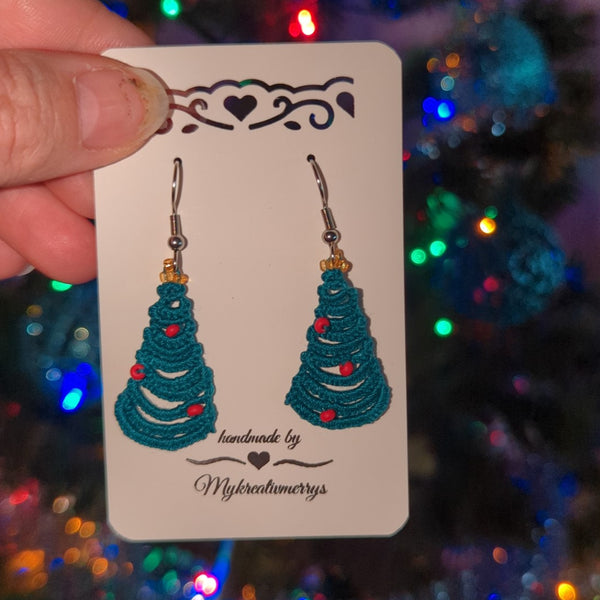 CHRISTMAS TREE EARRINGS