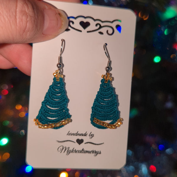 CHRISTMAS TREE EARRINGS