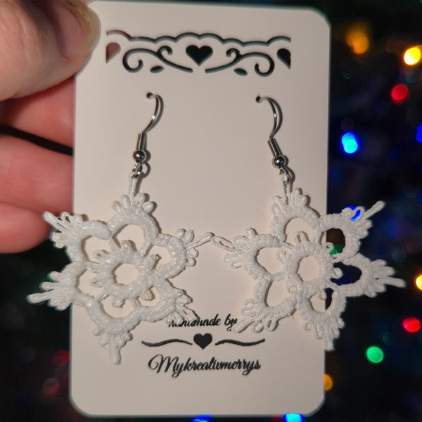 CHRISTMAS SNOWFLAKE EARRINGS