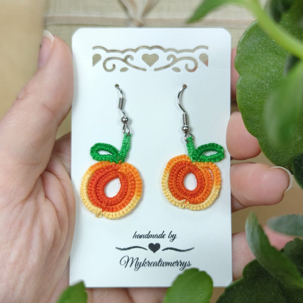 ORANGE FRUIT EARRINGS