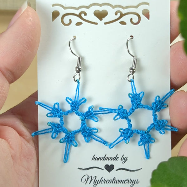 CHRISTMAS SNOWFLAKE EARRINGS